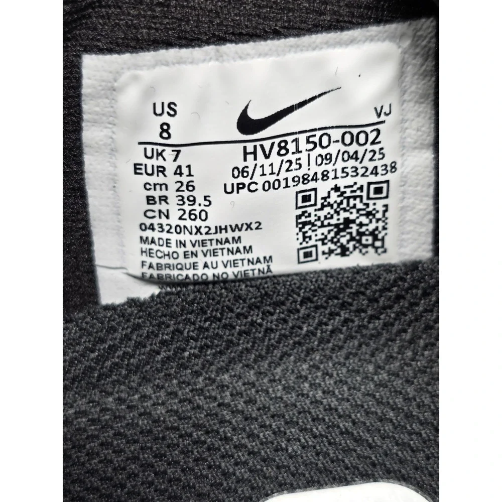 Nike Vomero Plus Mens Road Running Shoe Black  White HV8150-002 Size 8 New